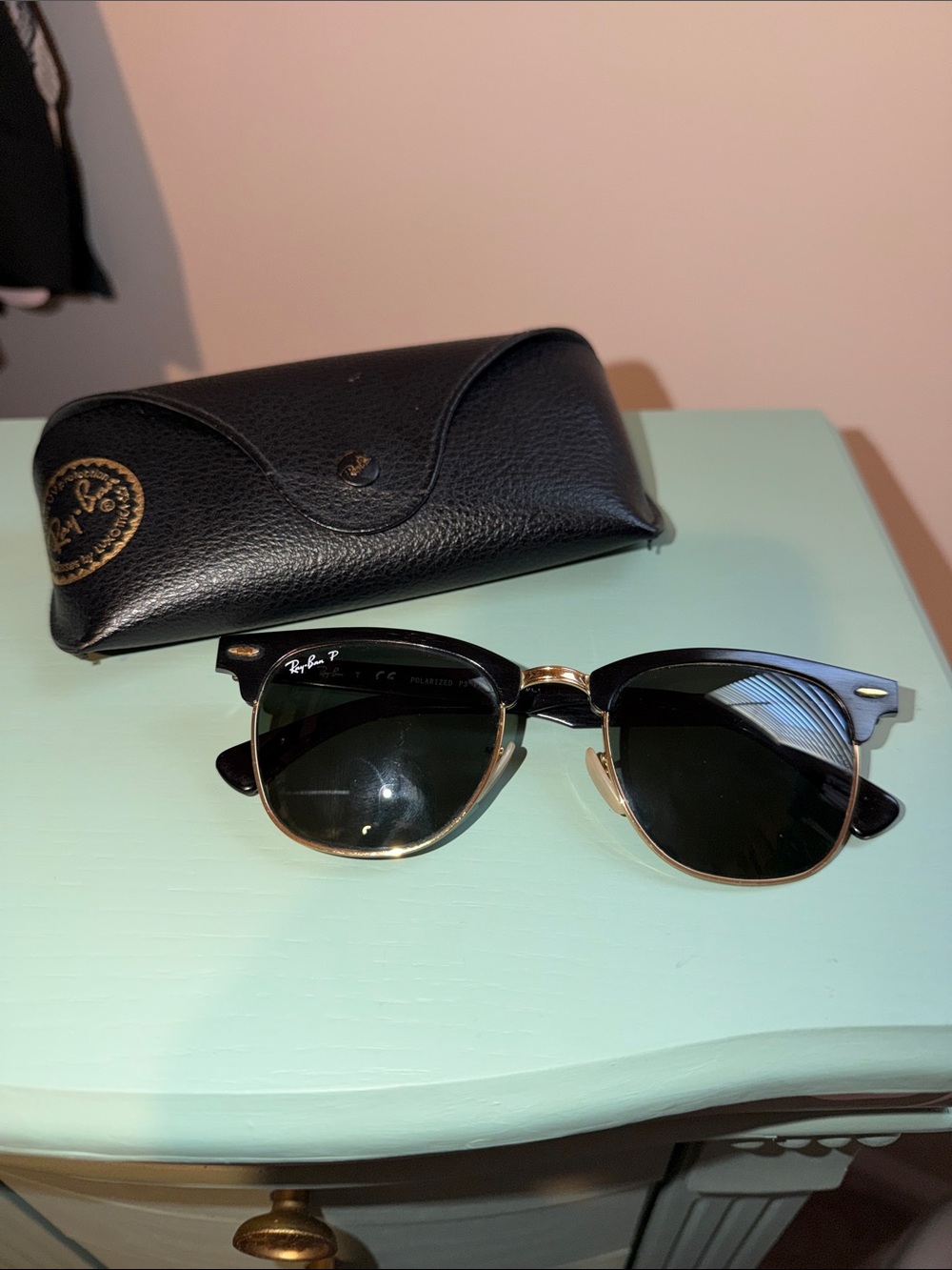 Ray-Ban Clubmaster Sunglasses - Black and Gold